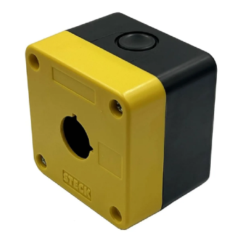 Botoeira de Comando Steck 1 Furo 22mm Vazia Cinza. Cód: SQ1K