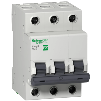 Disjuntor Tripolar Schneider Easy9 16A Curva C 3kA. Cód: EZ9F33316