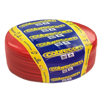 Cabo Flexível 750V 1,0mm² Vermelho (Rolo 100m) - Cobrecom