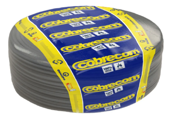 Cabo Flexível 750V 1,0mm² Cinza (Rolo 100m) - Cobrecom