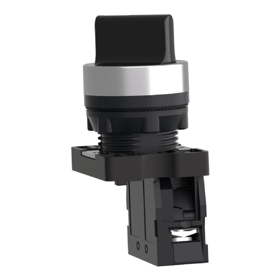 Seletor Schneider Easy Harmony XA2 Plástico 2 Posições Retorno 1NA. Cód: XA2ED41