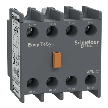 Bloco Contato Auxiliar Schneider EasyPact TVS 2NA+2NF. Cód: LAEN22