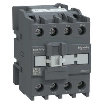 Contator Tripolar Schneider EasyPact TVS 32A 220V 1NA. Cód: LC1E3210M7