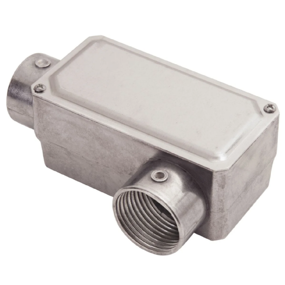 Condulete Alumínio Com Rosca BSP Tipo LL 1" Com Tampa 56104/023