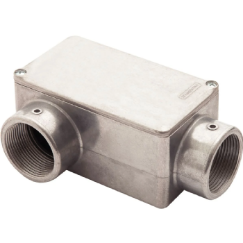 Condulete Alumínio Com Rosca BSP Tipo LR 1.1/2" Com Tampa 56105/305