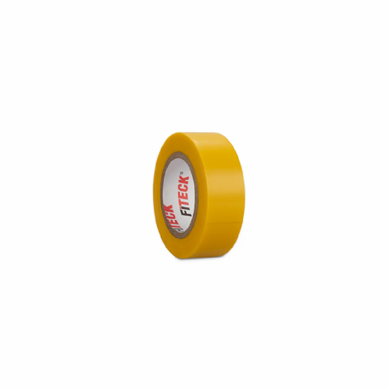Fita Isolante Steck 10m x 19mm Amarela. Cód: SFT1310AM