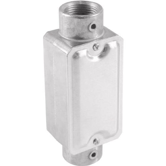 Condulete Alumínio Com Rosca BSP Tipo E 3/4" Com Tampa 56102/022