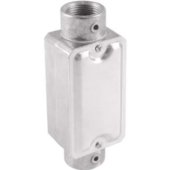 Condulete Alumínio Com Rosca BSP Tipo E 3/4" Com Tampa 56102/022