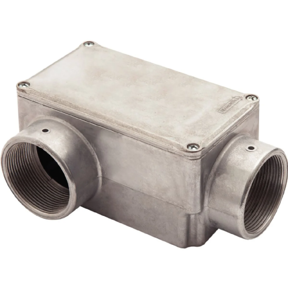 Condulete Alumínio Com Rosca BSP Tipo LR 2" Com Tampa 56105/306
