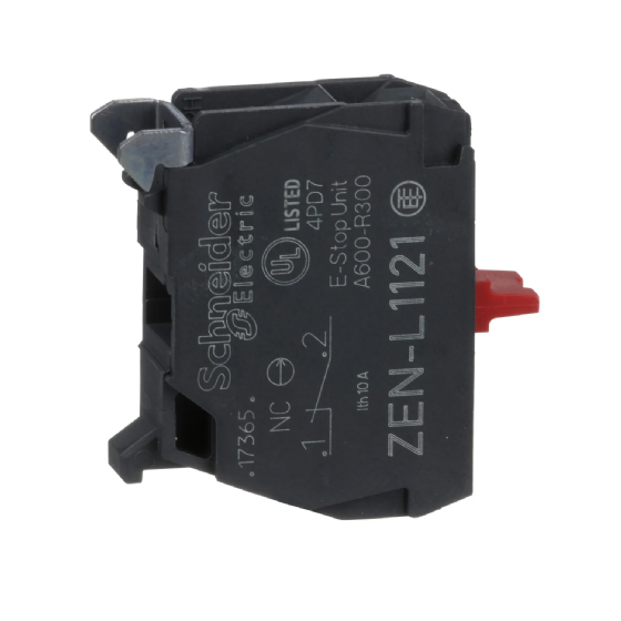 Bloco de Contato Schneider Harmony XAL 1NF Base Traseira. Cód: ZENL1121