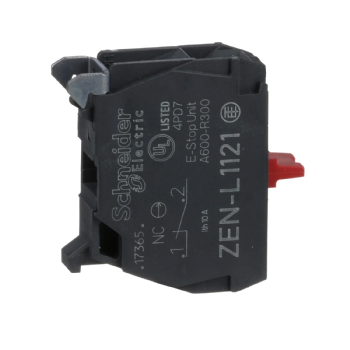 Bloco de Contato Schneider Harmony XAL 1NF Base Traseira. Cód: ZENL1121