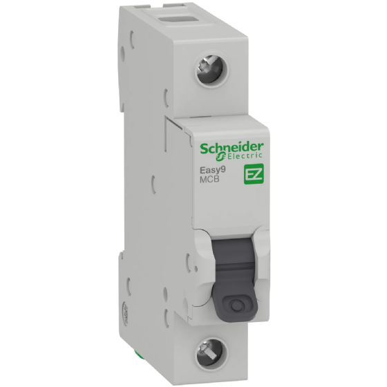 Disjuntor Monopolar Schneider Easy9 10A Curva C 3kA. Cód: EZ9F33110