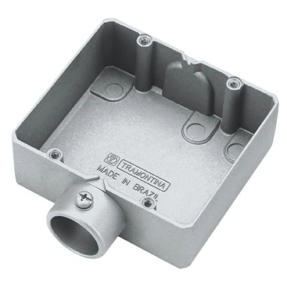 Condulete Alumínio Duplo Sem Rosca Tipo ED 3/4" Sem Tampa 56111/342