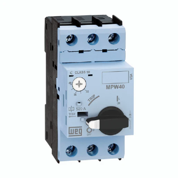 Disjuntor Motor WEG MPW40I-3-D025, 2,5A, 380V Trifásico, IP20. Cód: 12428156