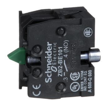Bloco de Contato Schneider 1NA ZB2BE101 para Botoeira XAC