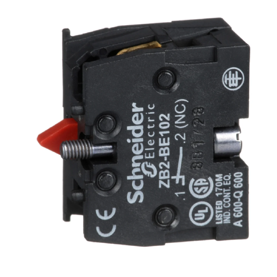 Bloco de Contato Schneider 1NF ZB2BE102 para Botoeira XAC