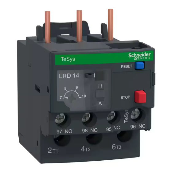 Relé Térmico Tripolar Schneider TeSys LRD 7-10A. Cód: LRD14