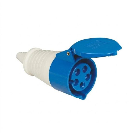 Acoplamento Industrial 3P+N+T 32A 220V Azul 14684879