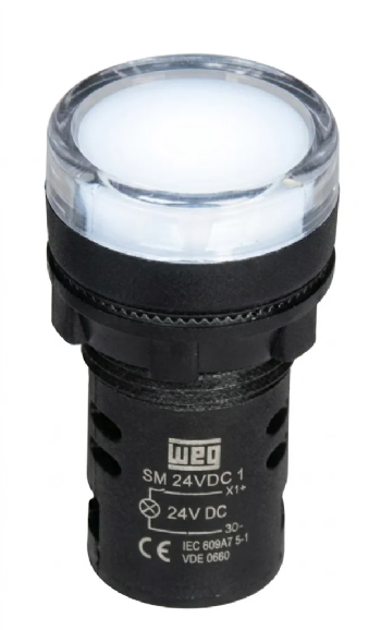 Sinaleiro LED Monobloco Branco 130VCA CEW-SM0-C14. Cód: 10046549