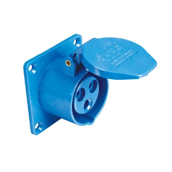 Tomada de Embutir Industrial WEG 2P+T 32A 220-240V 6H Azul. Cód: 14684951