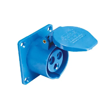 Tomada Embutir Industrial WEG 3P+T 32A 200-240V 9H Azul. Cód: 14684952