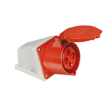 Tomada Sobrepor Industrial WEG 3P+T 32A 380-440V 6H Vermelha. Cód: 14684771