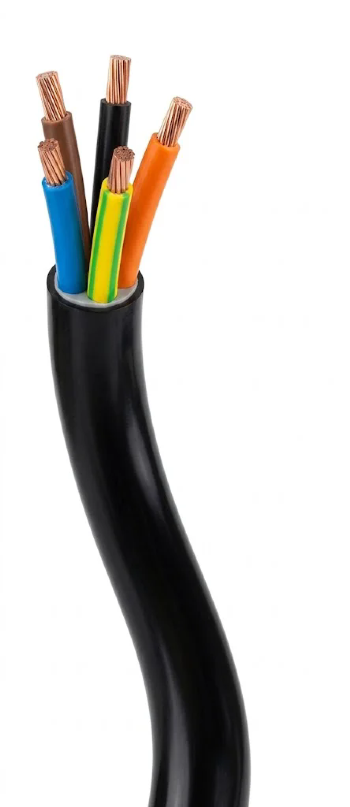 Cabo PP Prysmian 500V 3x1, 0mm² Preto. Cód: 23662402