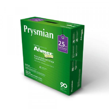 Cabo Afumex Flex Prysmian 750V 2, 5mm² Vermelho. Cód: 23922803 Rolo 100 metros