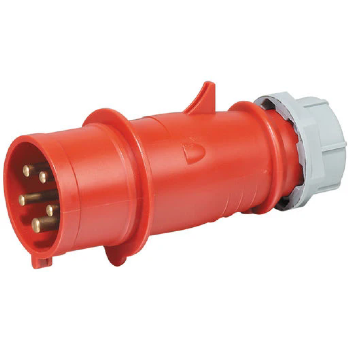 Plug Industrial 3P+N+T 16A 380-440V 6H Vermelho 12821007