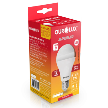 Lâmpada LED Bulbo Ourolux A60 9W 12V 6500K 05463