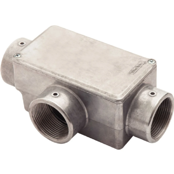 Condulete Alumínio Com Rosca BSP Tipo T 1.1/2" Com Tampa 56106/305