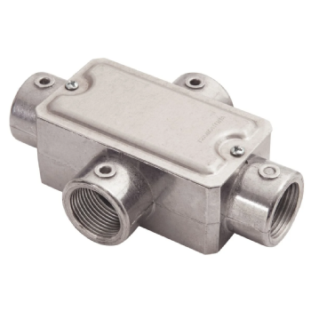 Condulete Alumínio Com Rosca BSP Tipo X 3/4" Com Tampa 56109/022