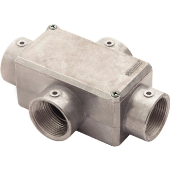Condulete Alumínio Com Rosca BSP Tipo X 1.1/2" Com Tampa 56109/305