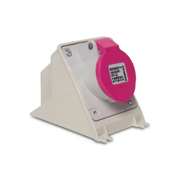 Tomada Sobrepor 2P+T Steck Shark 16A 24V 2h Lilás IP67. Cód: N3002W