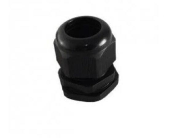 Prensa Cabo Steck PVC Preto Rosca Métrica M20x1,5 Curta. Cód: S872CPTI