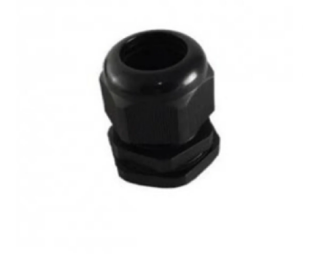Prensa Cabo Steck PVC Preto Rosca Métrica M20x1,5 Curta. Cód: S872CPTI