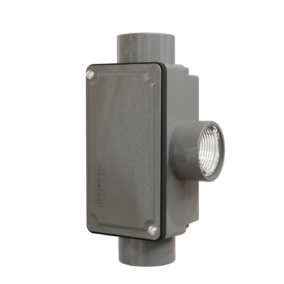 Condulete Alumínio 1" Tipo T Com Tampa BSP Wetzel