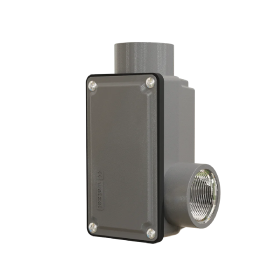 Condulete Alumínio 2" Tipo LR Com Tampa BSP Wetzel