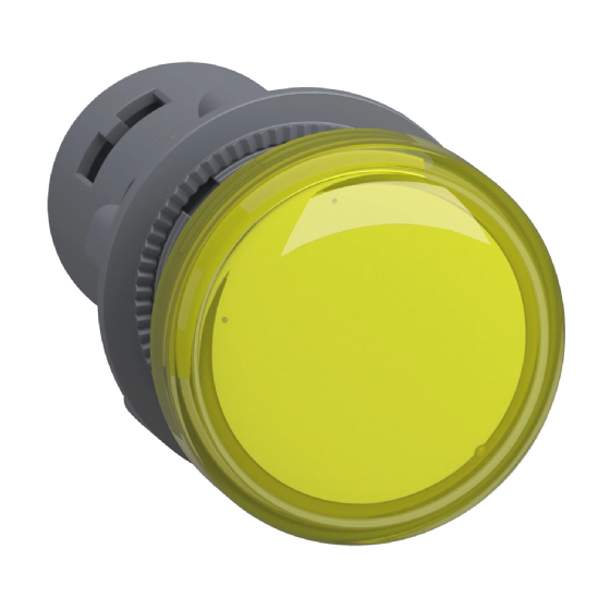 Sinaleiro LED Schneider Easy Harmony XA2 Amarelo 220V. Cód: XA2EVM8LC