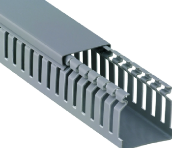 Canaleta Recortada (Aberta) 110x50mm Cinza Dutoplast
