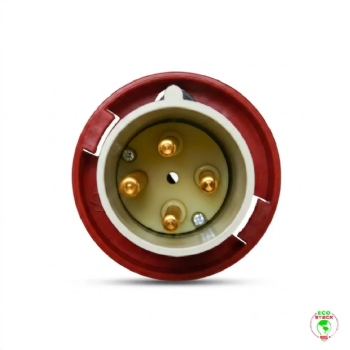 Plugue 3P+T Steck Newkon 63A 440V 6h Vermelho. Cód: N4576