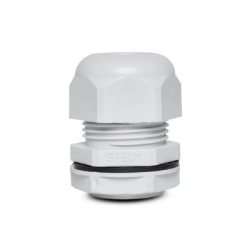 Prensa Cabo Steck PVC Cinza Rosca BSP 1.1/2" Curta. Cód: S856CI