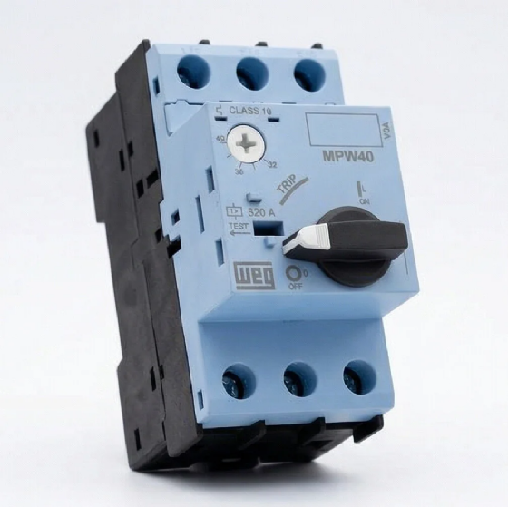 Disjuntor Motor WEG MPW40-3-U025, 20-25A, Disparo Térmico e Magnético. Cód: 12428133
