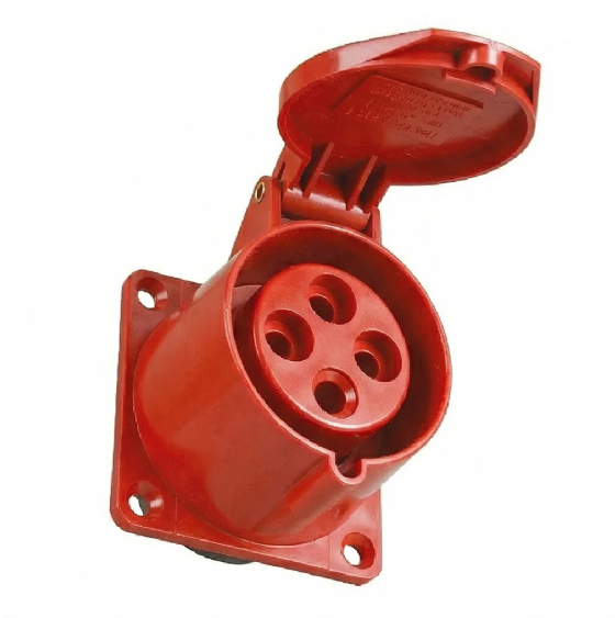 Tomada de Embutir Industrial WEG 3P+T 16A 220-240V 9H Azul. Cód: 14684949