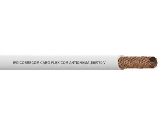 Cabo Flexível 750V 1,5mm² Branco (Rolo 100m) - Cobrecom
