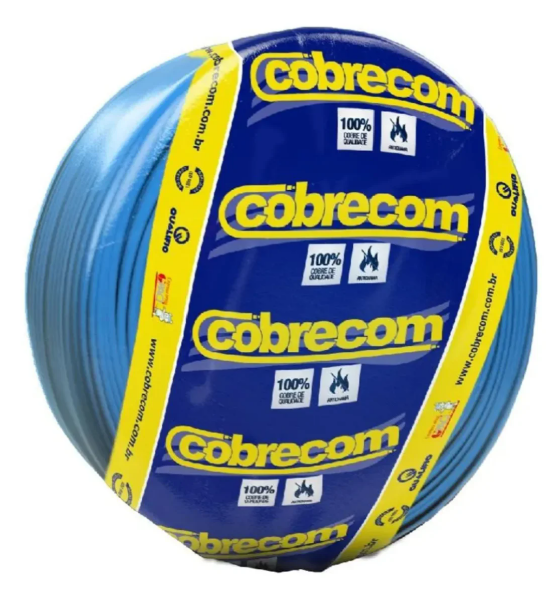 Cabo Flexível 750V 4,0mm² Azul (Rolo 100m) - Cobrecom