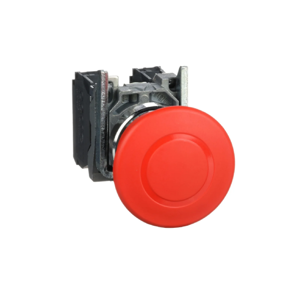 Botão Emergência Schneider Harmony XB4 Metálico Puxa p/ Liberar 1NA+1NF. Cód: XB4BT845