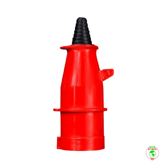 Plugue 3P+N+T Steck Newkon 32A 440V 6h Vermelho. Cód: N5276