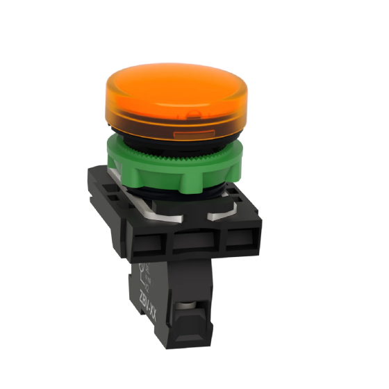 Sinaleiro LED Schneider Harmony XB5 Plástico Amarelo 24V. Cód: XB5AVB5