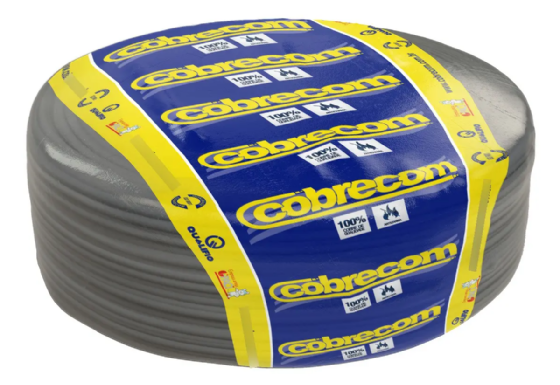 Cabo Flexível 750V 6,0mm² Cinza (Rolo 100m) - Cobrecom